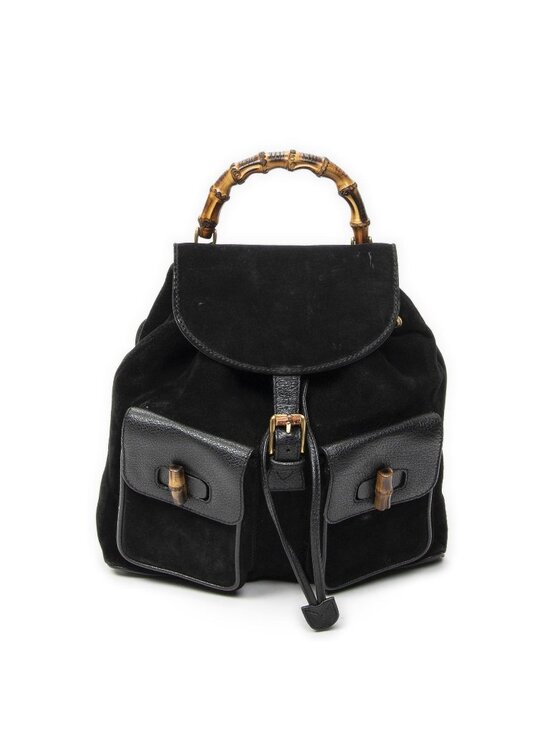 Gucci Rajibanbu Backpack Black Suede Leather main image 4
